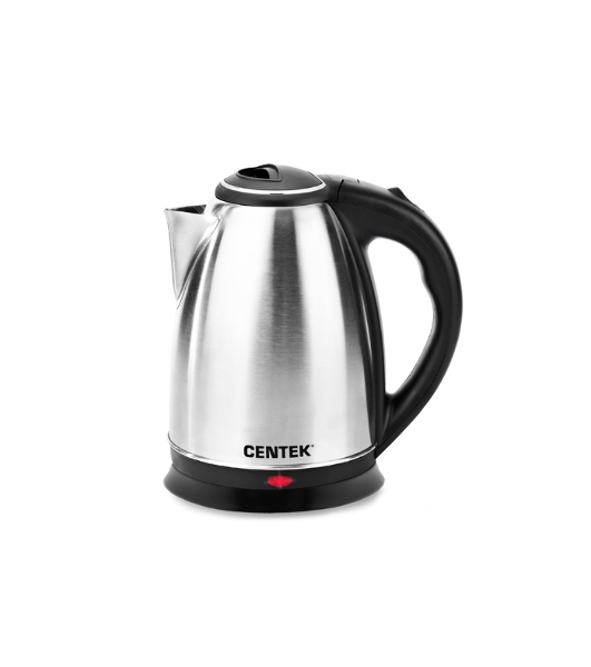 Электрочайник Centek CT-0035 серебристый, 1.5 л, 2000 Вт, скрытый нагревательный элемент