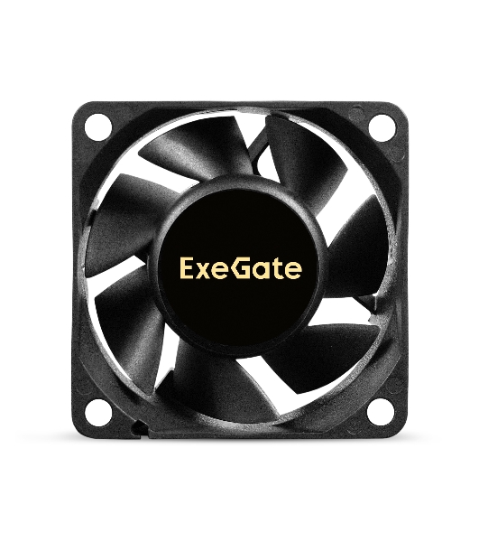 Вентилятор для корпуса ExeGate EX06025S2P черный, 60 мм, 3500 об/мин, 24 дБ, 2 pin