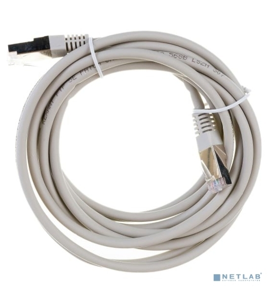 Пaтч-корд F/UTP Rexant, cat. 5e, RJ45-RJ45, экранированный, 24AWG, LSZH, серый, 3м