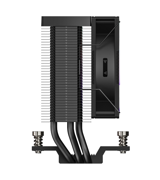 Кулер для процессора PCCooler R300 ARGB BK черный 92мм алюминий+медь 2200rpm 30db 4-pin 150W 133мм