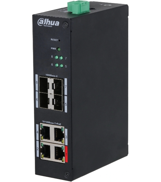 Коммутатор Dahua DH-HS4408-4ET-96, 4×100 Мбит/с + 4×1 Гбит/с SFP, управляемый