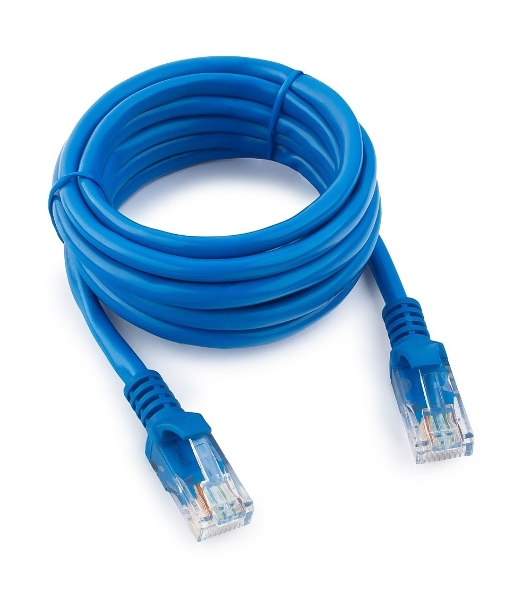 Патч-корд UTP Cablexpert cat.5e, 2м, литой, многожильный, синий