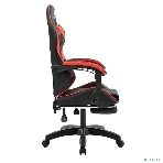 Кресло игровое Defender Serenity черный/красн,класс 2, PU,подножка, фото2
