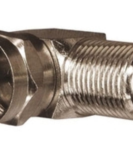 Переходник антенный Rexant (штекер F - гнездо F), угловой, (1шт.)