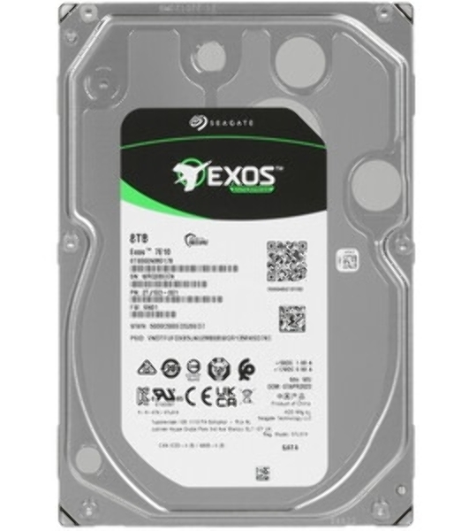 Жесткий диск Seagate Original SATA-III 8Tb ST8000NM017B Exos 7E10 (7200rpm) 256Mb 3.5'