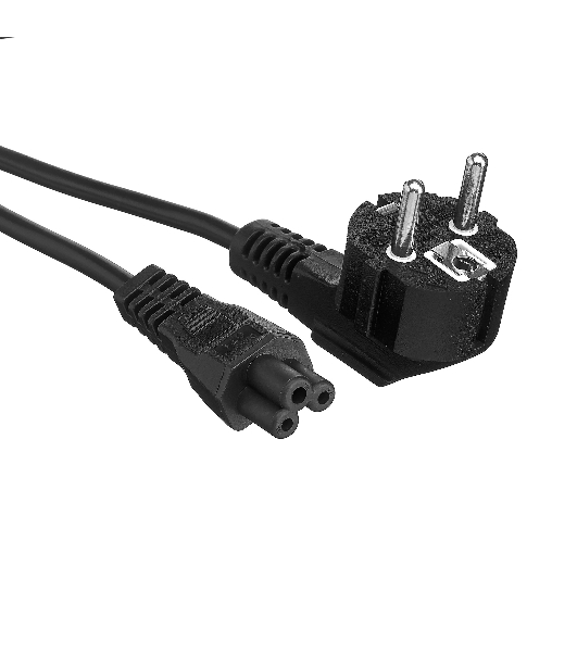 Кабель питания ноутбуков ExeGate Power PC5-1,8P (Евровилка Schuko->С5) VDE-250V-3*0.5-CU, 6A, 1.8м