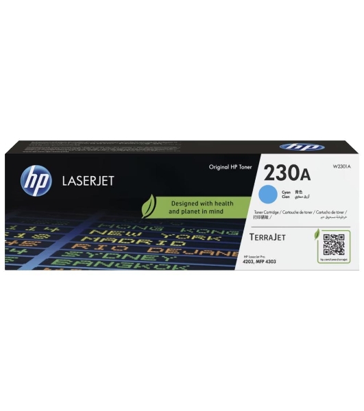 Картридж лазерный HP 230A Cyan Original LaserJet Toner Cartridge