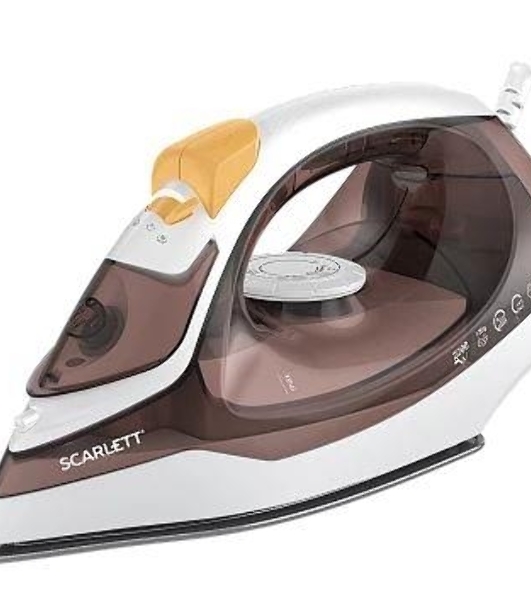 Утюг Scarlett SC-SI30K47, 2200 Вт, коричневый/белый