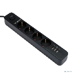 Сетевой фильтр Гарнизон 2.0 Мультипорт EPS-4-U3-B-2, 4 р, 10А, 3xUSB, 2 м, ур.защиты 2+, черный, пакет, фото15