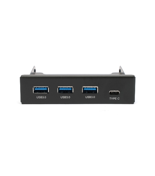 Планка USB 3.0 на переднюю панель 3.5' Gembird, FP3.5-USB3-3A1C, USB/Type-C, USB-A 3.0/Type-C