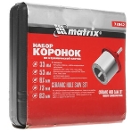 Набор коронок Matrix по керамич. плитке, 33-53-67-73-83 мм + напил., в пласт.боксе, 6-гран.хвост., фото7