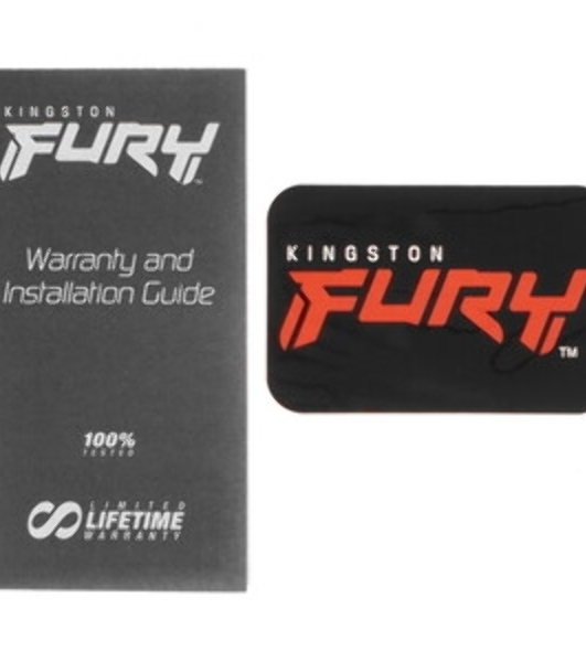 Оперативная память Kingston Fury Beast, DDR5, 32GB (1x32GB), 6000 MHz, CL36, с радиатором, черный