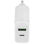 Сетевое зарядное устройство BQ Charger 20W2A01 (2 ports Type-C + USB, PD+QC3.0, 20W) белый, фото3