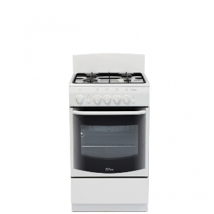 Плита газовая De Luxe 5040.36Г (КР) белый, конфорок 4 шт, духовка 43 л, 50 см x 85 см x 50 см
