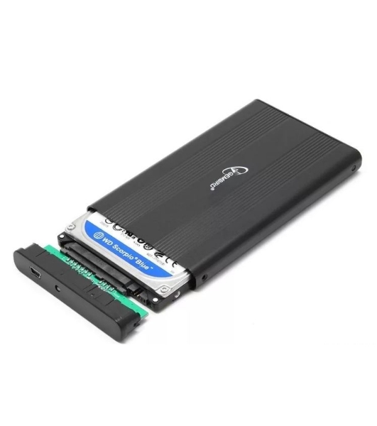 Внешний корпус для HDD Gembird EE2-U2S-5 2.5' EE2-U2S-5, черный, USB 2.0, SATA