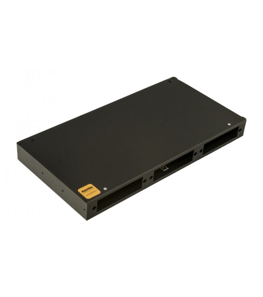 Бокс оптический универсальный Hyperline FO-19R-1U-3xSLT-W140H42-24UN-BK 19', от 8 до 24 портов (SC, duplex LC, ST, FC), со сплайс пластиной, без пигтейлов и проходных адаптеров, 1U, черный