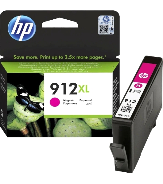Картридж струйный HP 912XL 3YL82AE пурпурный (825 стр.) для HP OfficeJet 801x/802x