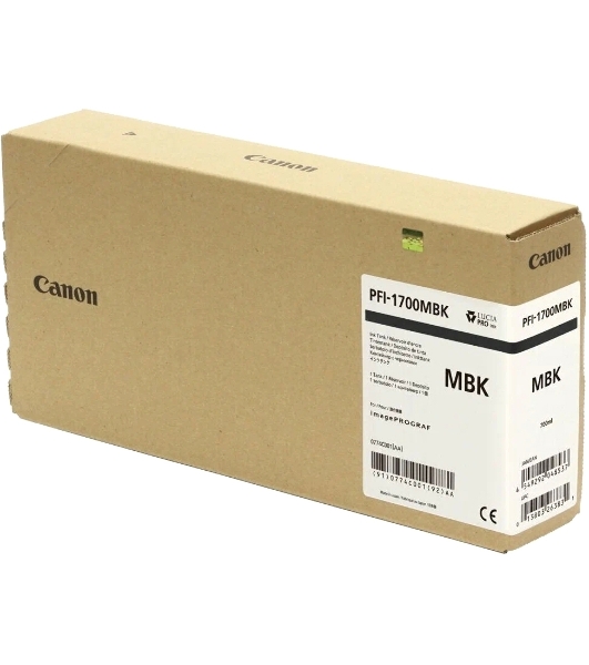 Картридж струйный Canon PFI-1700MBK матовый черный (700 мл) для Canon imagePROGRAF PRO-2000, PRO-4000, PRO-4000S, PRO-6000S