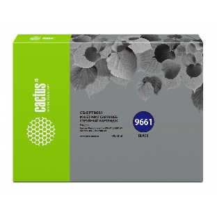 Картридж струйный Cactus CS-EPT9661 черный пигментный (40000 стр., 795 мл) для Epson WorkForce Pro WF-M5299DW/M5799DWF