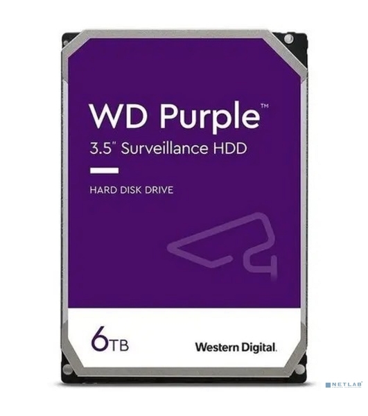 Жесткий диск Western Digital 6Tb SATA-IIISurveillance Purple (5400rpm) 256Mb 3.5'