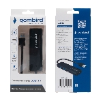 Разветвитель USB3.1 Gembird UHB-C415, 2хUSB, 2хType-C, с доп.питанием (порт Type-C), кабель USB 19см, фото 1