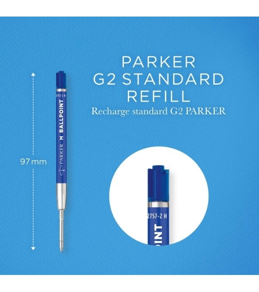 Стержень шариковый Parker QuinkFlow Basic Z09 (CW2166550) M 1мм, синие чернила, без упаковки