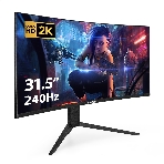 Монитор 31.5' ExeGate Combat EC3207TA VA 2560x1440, 240 Гц, 1 мс, 16:9, 300 кд/м², 1xHDMI, 2xDP, 2xUSB, 3.5 мм, изогнутый R1500, черный, фото32