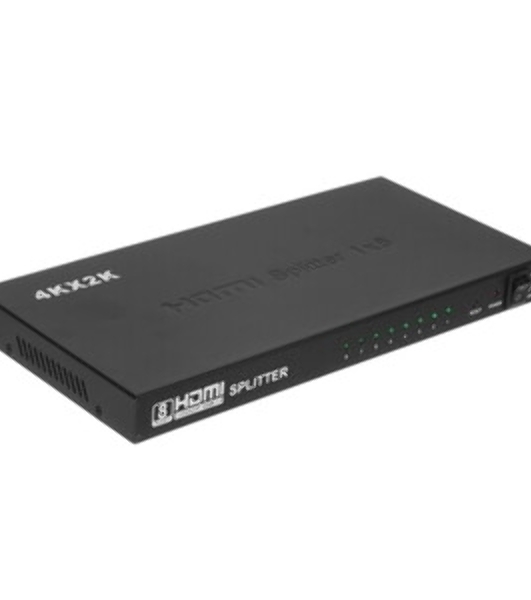 Разветвитель HDMI Cablexpert DSP-8PH4-03, HD19F/8x19F, 1 компьютер => 8 мониторов, Full-HD, 3D, 1.4v, каскадируемый