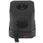 Сетевой фильтр Cablexpert Tower, TWR-5-U4-B-2, 5 р, 10А, 4хUSB, 3.1А, 2 м, ур.защиты 4+, черный, коробка, фото4