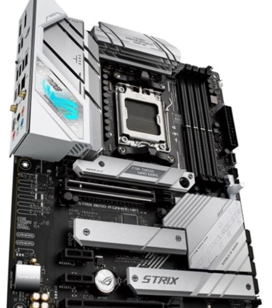 Материнская плата ASUS ROG STRIX B650-A GAMING WIFI, AM5, AMD B650, 4xDDR5, 4xSATA, 3xM.2, 1xPCIe 4.0 x16, 1xPCIe 4.0 x4, 1xHDMI, 1xDP, 1x 2.5Gb LAN, 3xUSB-A 3.2 Gen 2, 4xUSB 2.0, 5x3.5 мм, 7.1, Standard-ATX