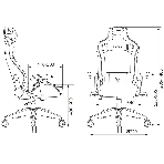 Кресло Knight Outrid Smile черный, экокожа, 120 кг, механизм качания, фото15