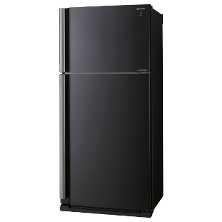 Холодильник Sharp SJ-XE55PMBK черный двухкамерный 388/148л морозилка сверху, No Frost