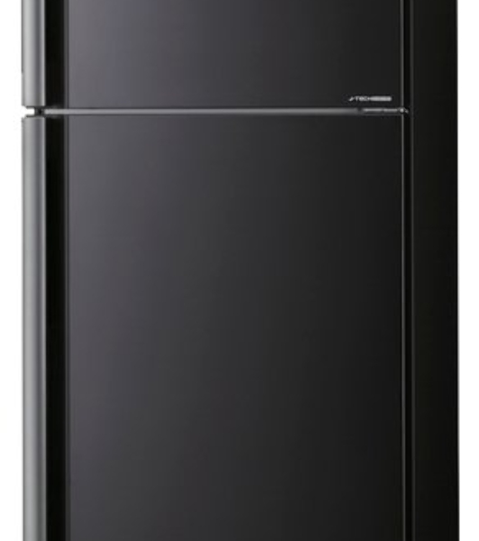 Холодильник Sharp SJ-XE55PMBK черный двухкамерный 388/148л морозилка сверху, No Frost