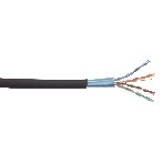 Витая пара ITK LC3-C5E04-329 F/UTP кат.5E 4x2x24AWG LSZH черный (305м), фото 1