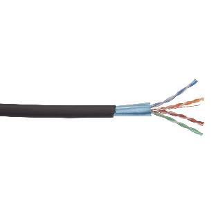 Витая пара ITK LC3-C5E04-329 F/UTP кат.5E 4x2x24AWG LSZH черный (305м)