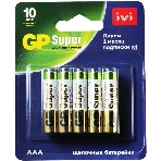 Батарея GP Super Alkaline 24A/IVI-2CR10 AAA (10шт) блистер, фото6