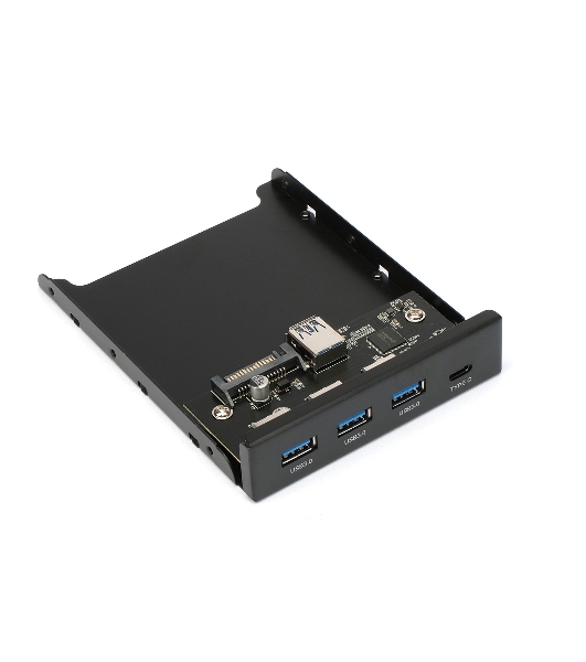 Планка USB 3.0 на переднюю панель 3.5' Gembird, FP3.5-USB3-3A1C, USB/Type-C, USB-A 3.0/Type-C