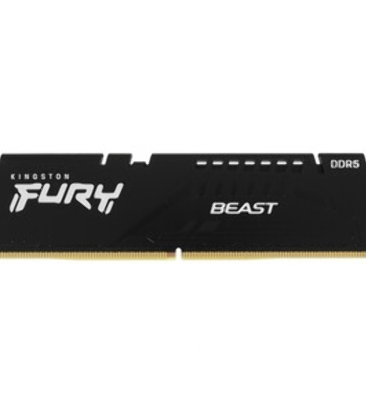 Оперативная память Kingston Fury Beast Expo, DDR5, 8Gb (1x8Gb), 6000MHz, CL30, DIMM, с радиатором, черный