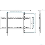 Кронштейн для телевизора Arm Media PT-100 черный 55'-100' макс.80кг настенный фиксированный, фото3