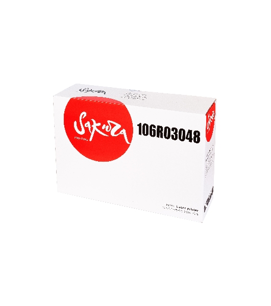 Картридж лазерный Sakura 106R03048 для Xerox Phaser 3020, Xerox WorkCentre 3025, черный, 3000 к. (в комплекте 2 шт. SA106R02773, на 1 500 к. каждый)