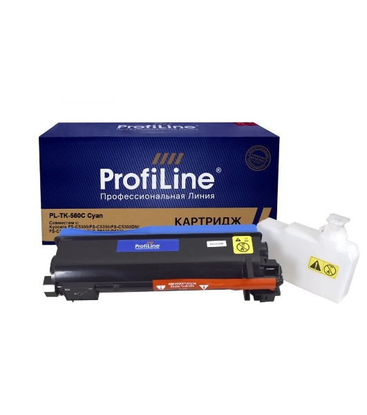 Картридж лазерный ProfiLine PL-TK-560C для принтера Kyocera FS-C 5300DN/5350DN/ECOSYS P6030cdn 12000 копий голубой