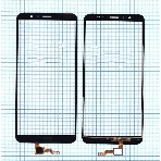 Сенсорное стекло (тачскрин) для Huawei Honor 7X, черное, фото4
