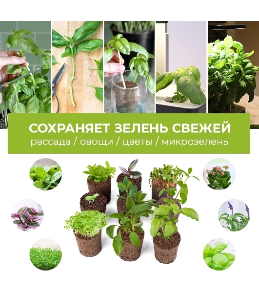 Набор питательных губок Cactus CS-SPONGE-11 для проращивания для CS-LEDPOT-11/SMARTPOT-11 (упак.:11шт) пакет