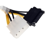 Разветвитель питания Cablexpert CC-PSU-82, Molex+SATA->PCI-Express 8pin, для подключения в/к PCI-Е (8pin) к б/п ATX, фото10