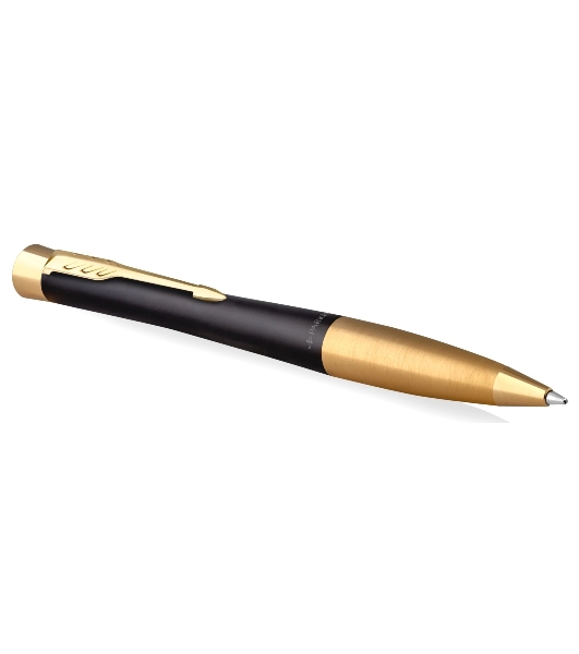 Ручка шариковая Parker Urban Core K314 (CW2143640) Muted Black GT M, синие чернила, подарочная коробка