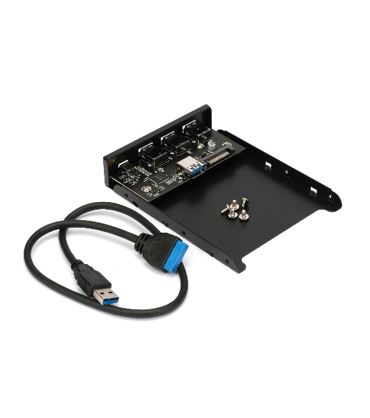 Планка USB 3.0 на переднюю панель 3.5' Gembird, FP3.5-USB3-3A1C, USB/Type-C, USB-A 3.0/Type-C
