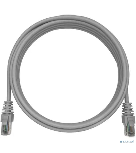 Патч-корд NTSS NTSS-PC-UTP-RJ45-5e-2.0-LSZH-GY NTSS-PC-UTP-RJ45-5E-2.0-LSZH UTP RJ-45 вил.-вилка RJ-45 cat.5e 2м серый LSZH (уп.:1шт) 26AWG