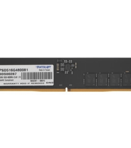 Оперативная память Patriot Signature, DDR5, 16GB (1x16 GB), 4800 MHz, CL40, DIMM
