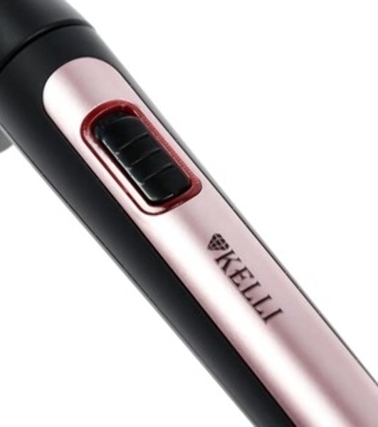 Щипцы для завивки волос KELLI KL-1255 розовый, 25 мм, 200 °C, 4 режима