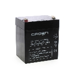 Батарея для ИБП CROWN CBT-12-4.5, напряжение 12В, емкость4,5 А/Ч, размеры (мм)90х70х101, вес 1,48 кг, тип клеммы - F2, тип АКБ - свинцово кислотная с загущеным электролитом в гель, срок службы 6 лет, фото3